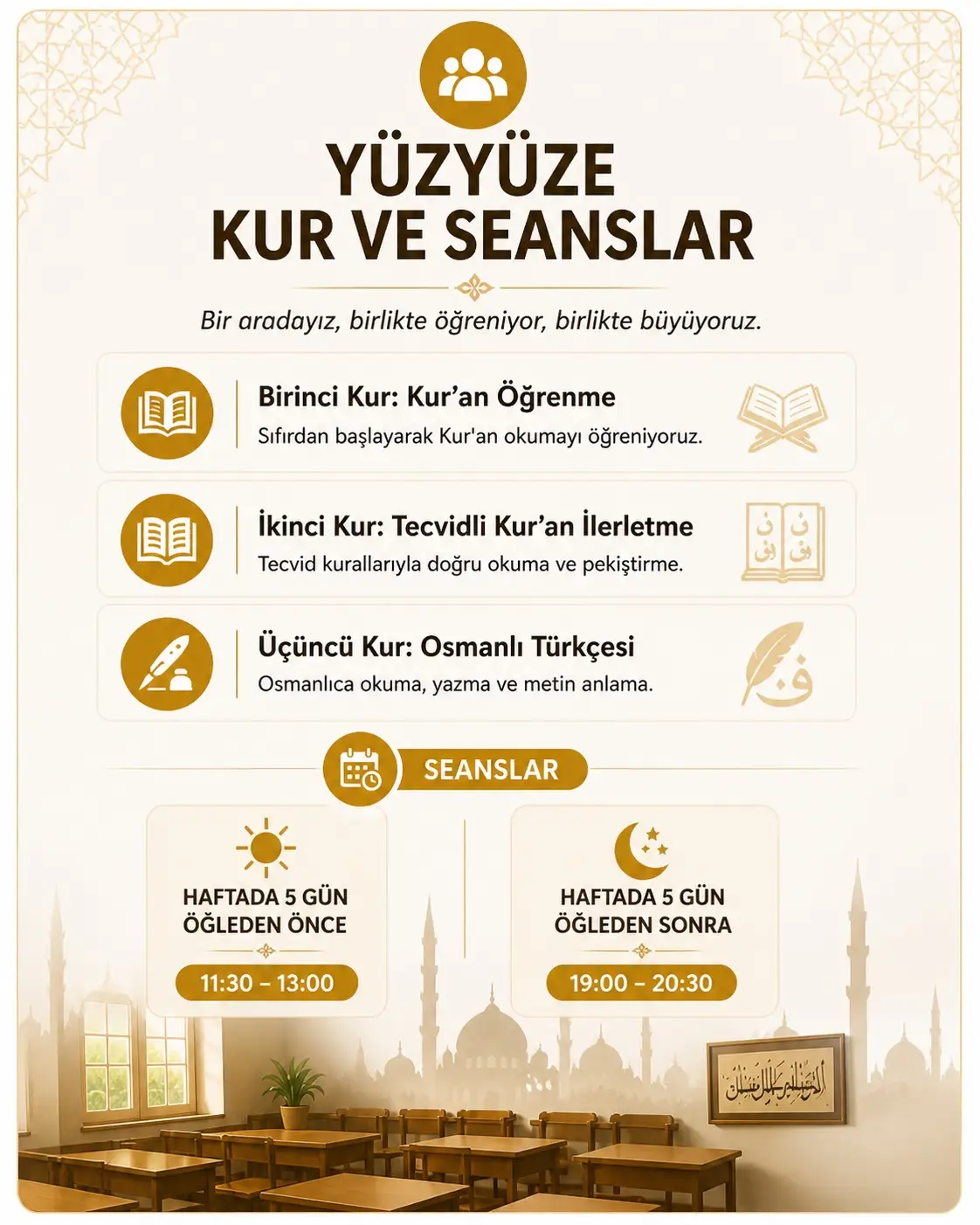 Yüzyüze Kur ve Seanslar